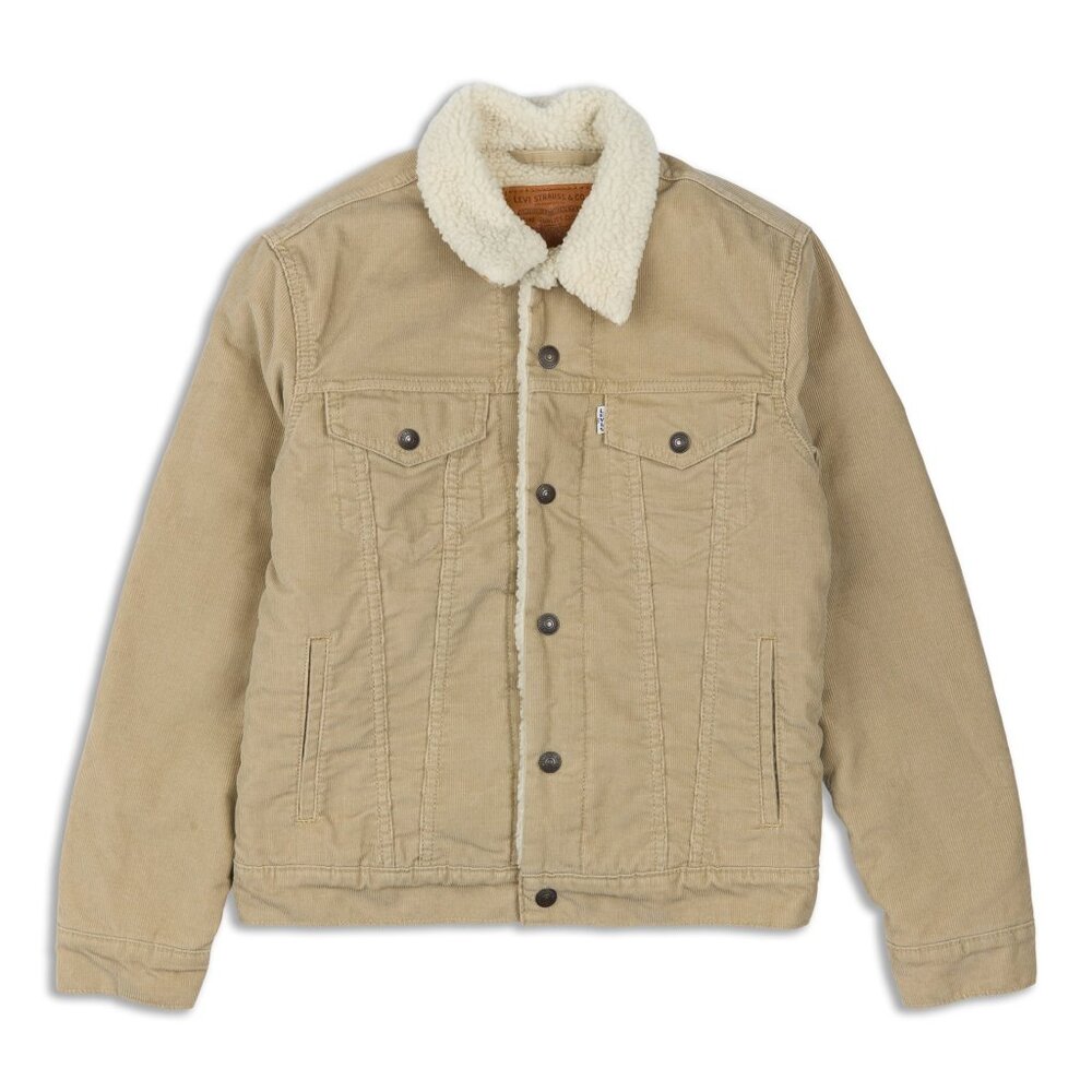 Levi's Beige Teddy Jacket with Sherpa Collar